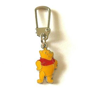 Vintage Disney Winnie The Pooh Bear Zipper Pull Purse Charm Vintage Disneyana